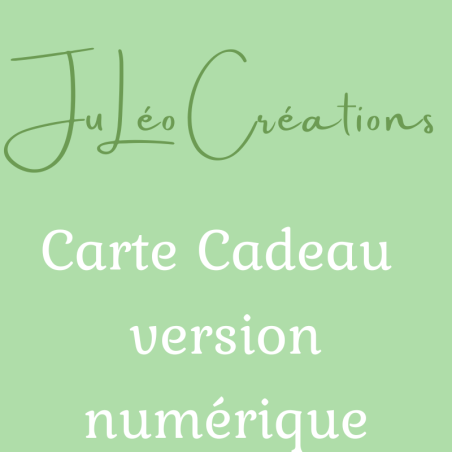 Carte cadeau Version numérique