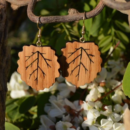 Boucles d'oreilles Peuplier