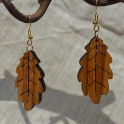 Boucles d'oreilles Chêne