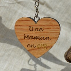 Porte-clés Une Maman en Or