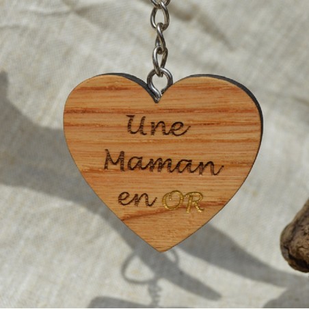 Porte-clés Une Maman en Or
